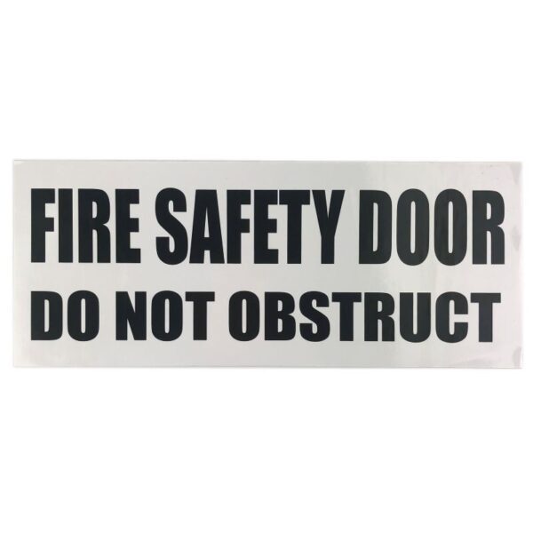FIRE SAFETY DOOR SIGN