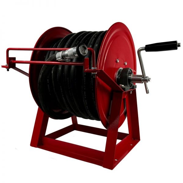 Fire hose reel vehicle mount